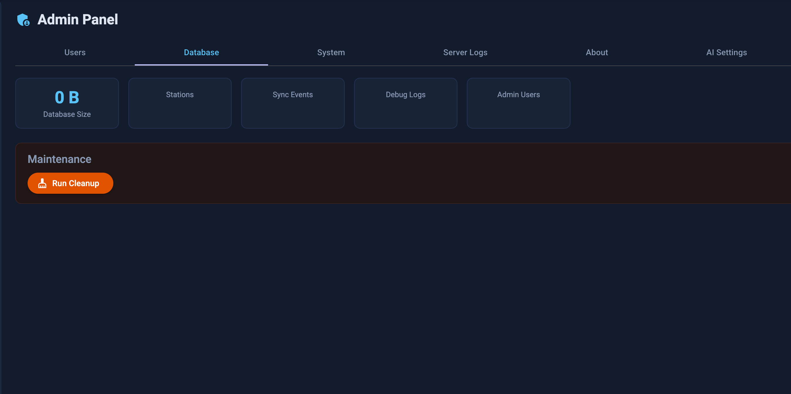 Admin Database