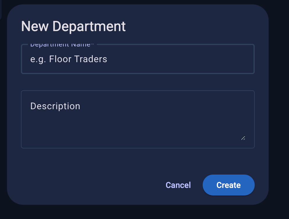 New Department